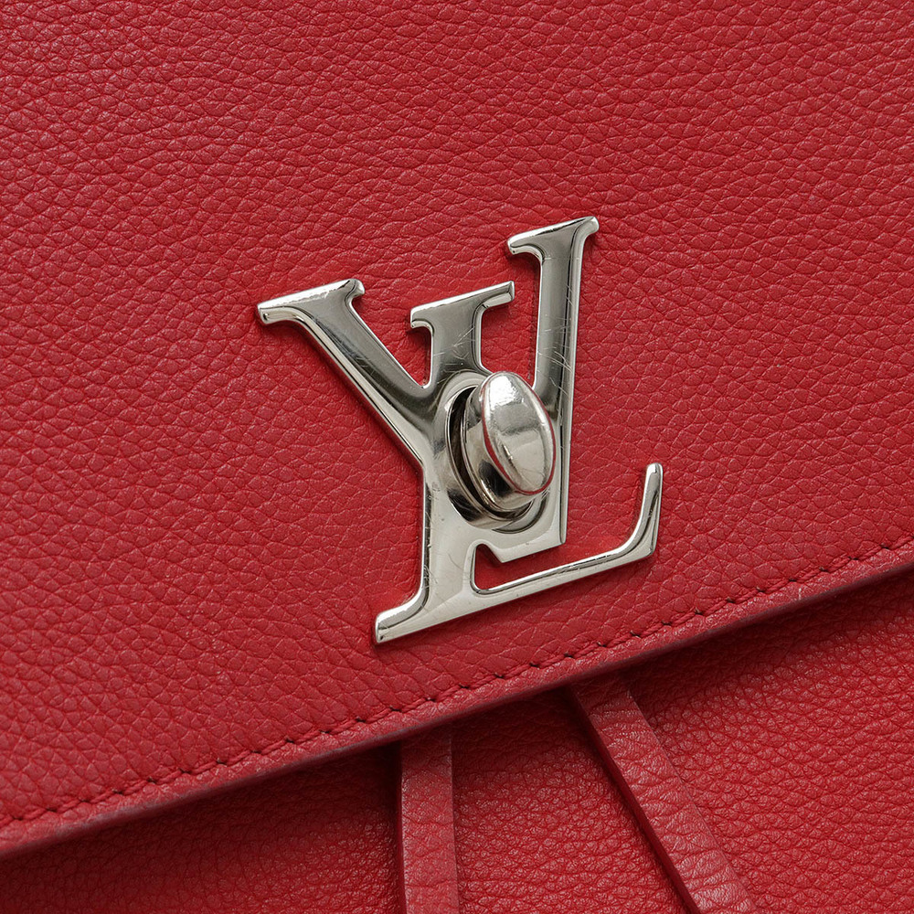 Louis Vuitton Taurillon Ruby Leather Backpack Loc… - image 6